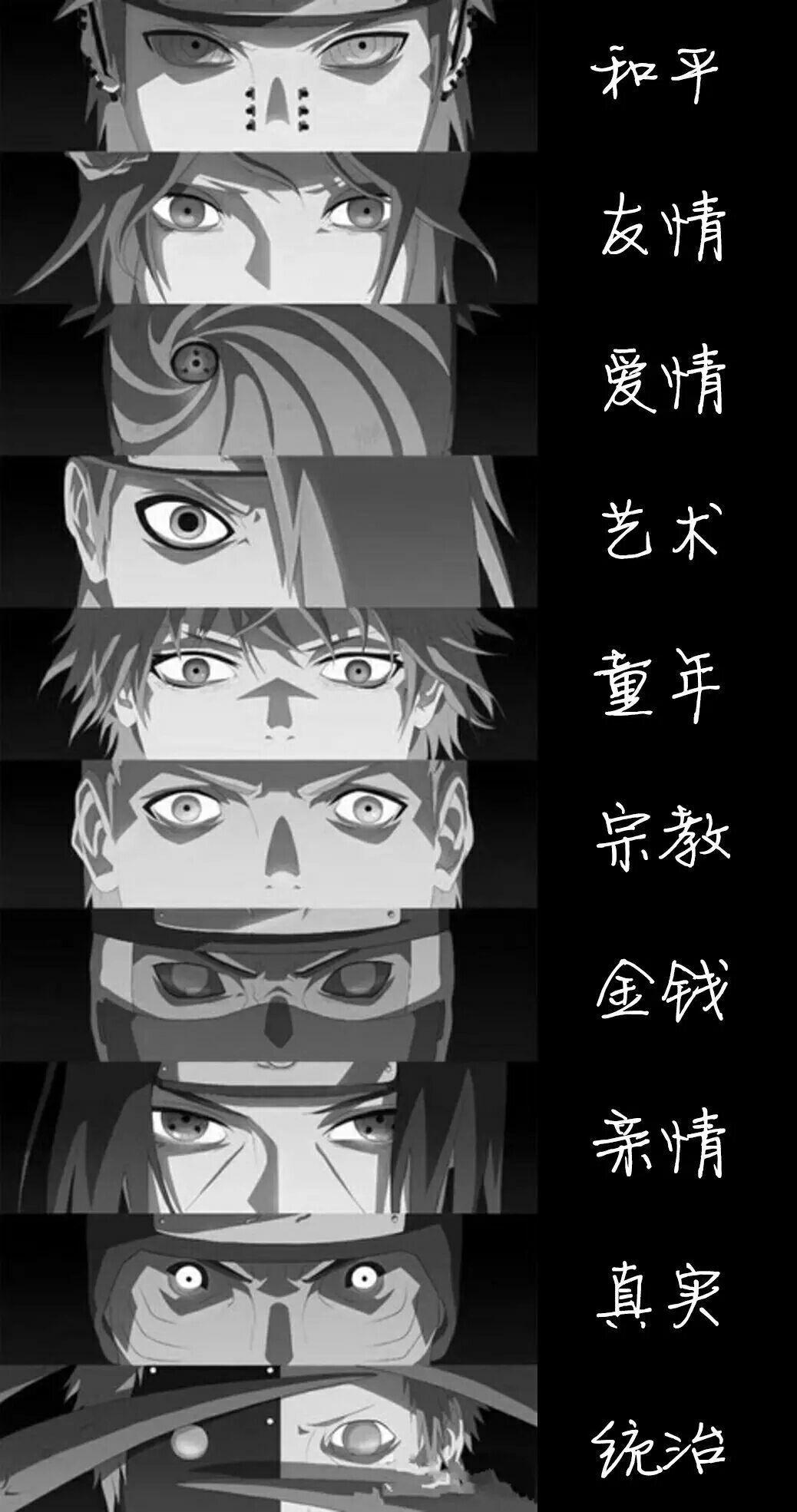 晓组织的成员各自代表着什么?