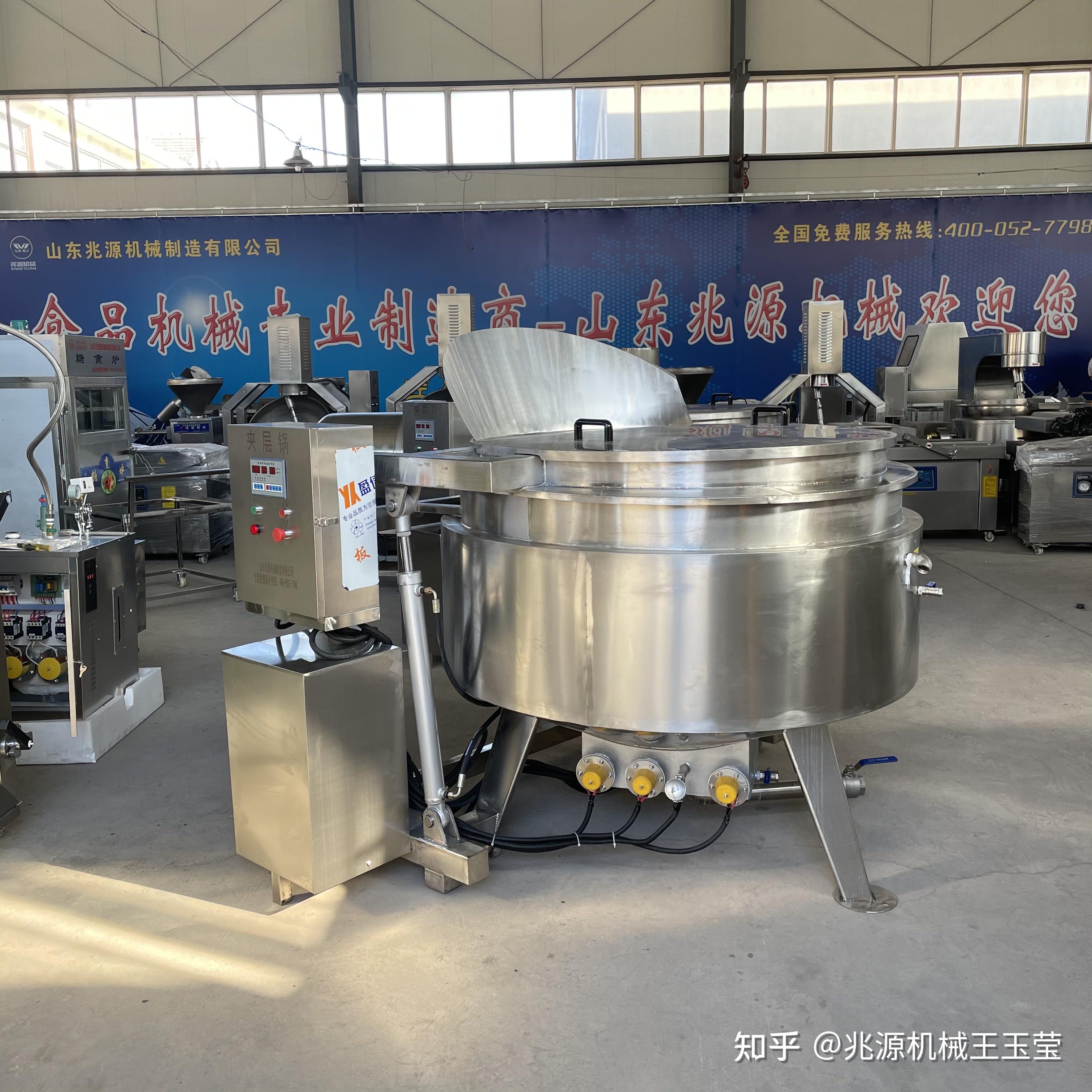 全自动翻锅卤肉卤煮锅电加热熟食夹层锅