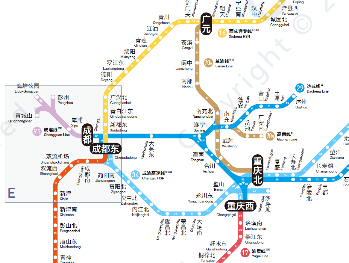 神圖遊神州東南大學陶岸君教授作品中國高速鐵路運營線路圖賞析