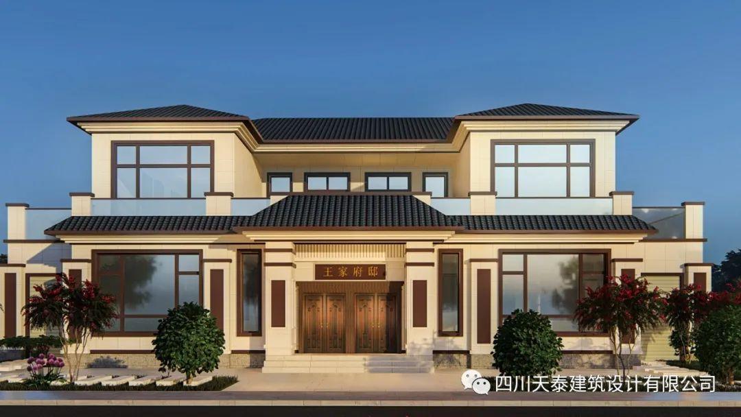 眉山东坡兄弟双排别墅设计图纸,兄弟合建乡村别墅,联排别墅设计 - 知乎