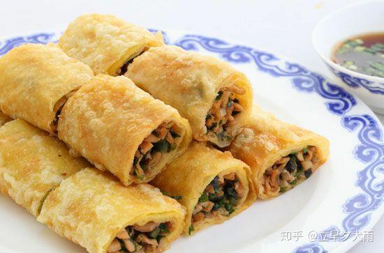 鲁菜名菜:博山炸春卷