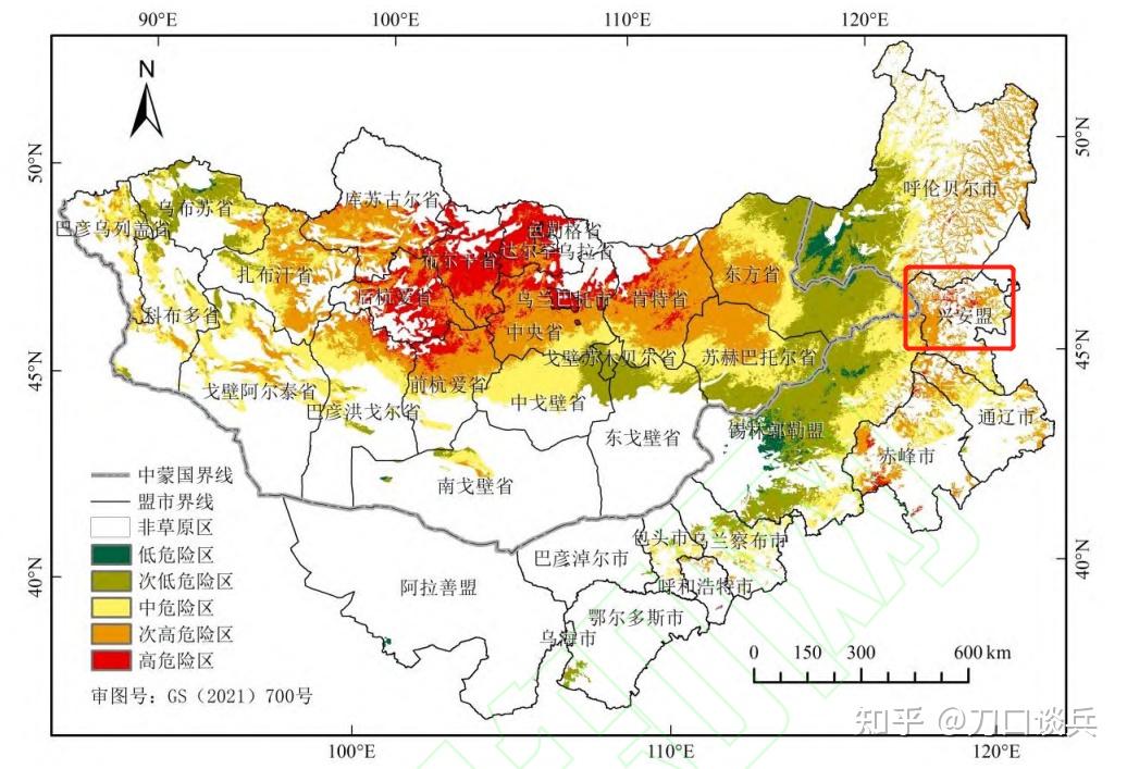 每年蒙古国烧荒的时候内蒙古兴安盟西北部处于蒙古高原低压区边缘地带