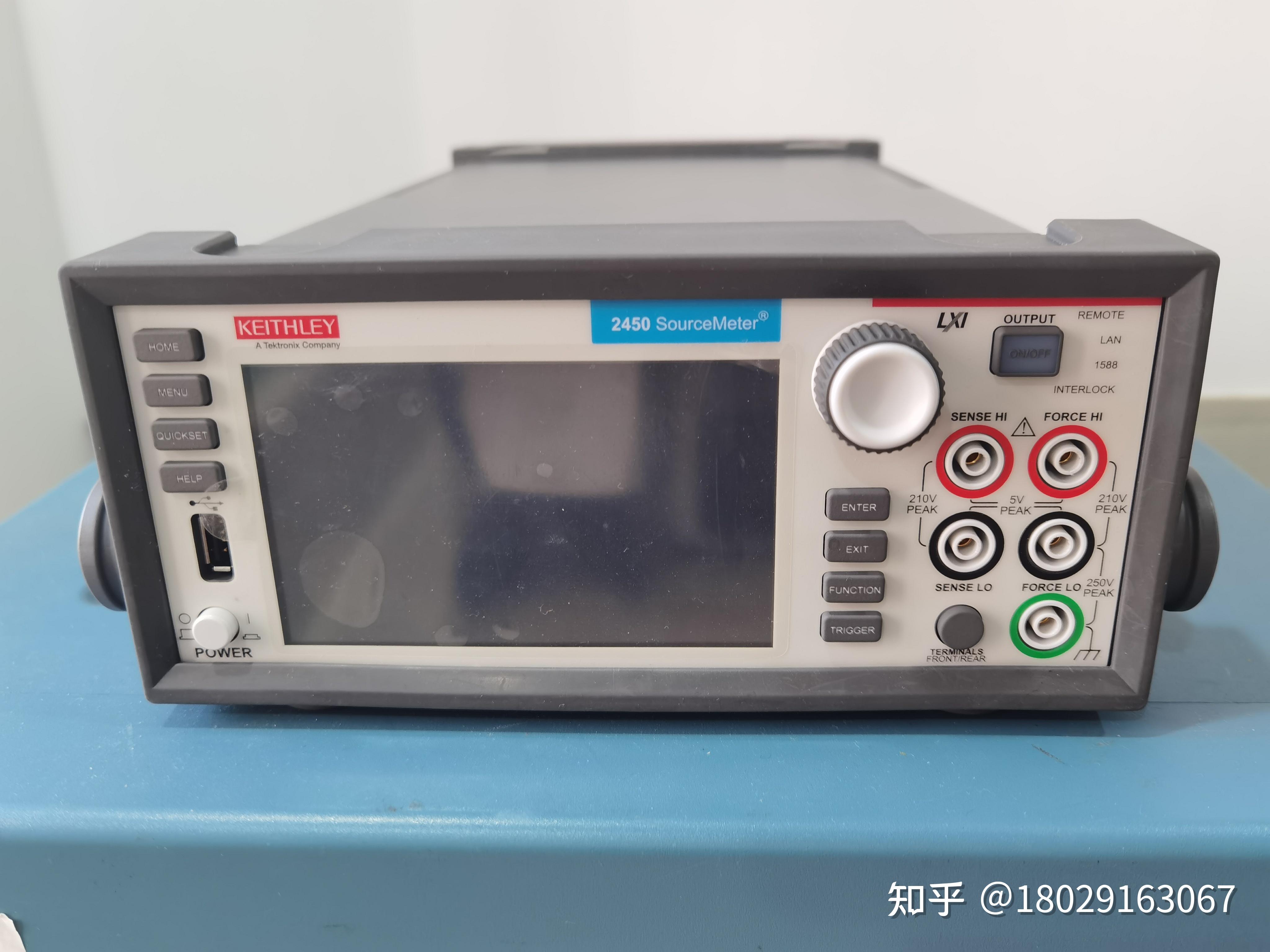 2450型增强scpi和tsp03脚本编程模式● 前面板输入香蕉头插座;后