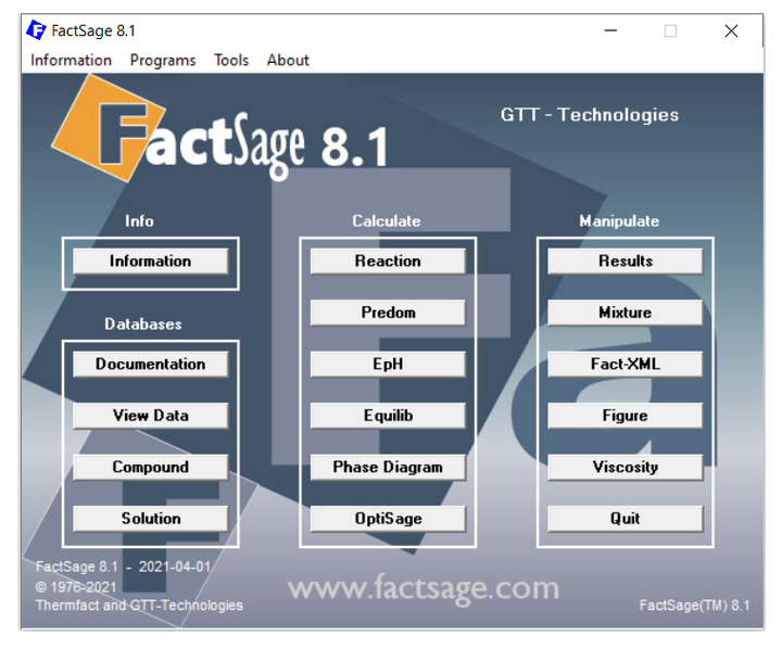 FactSage 软件教程 入门学习资料汇总 - 知乎