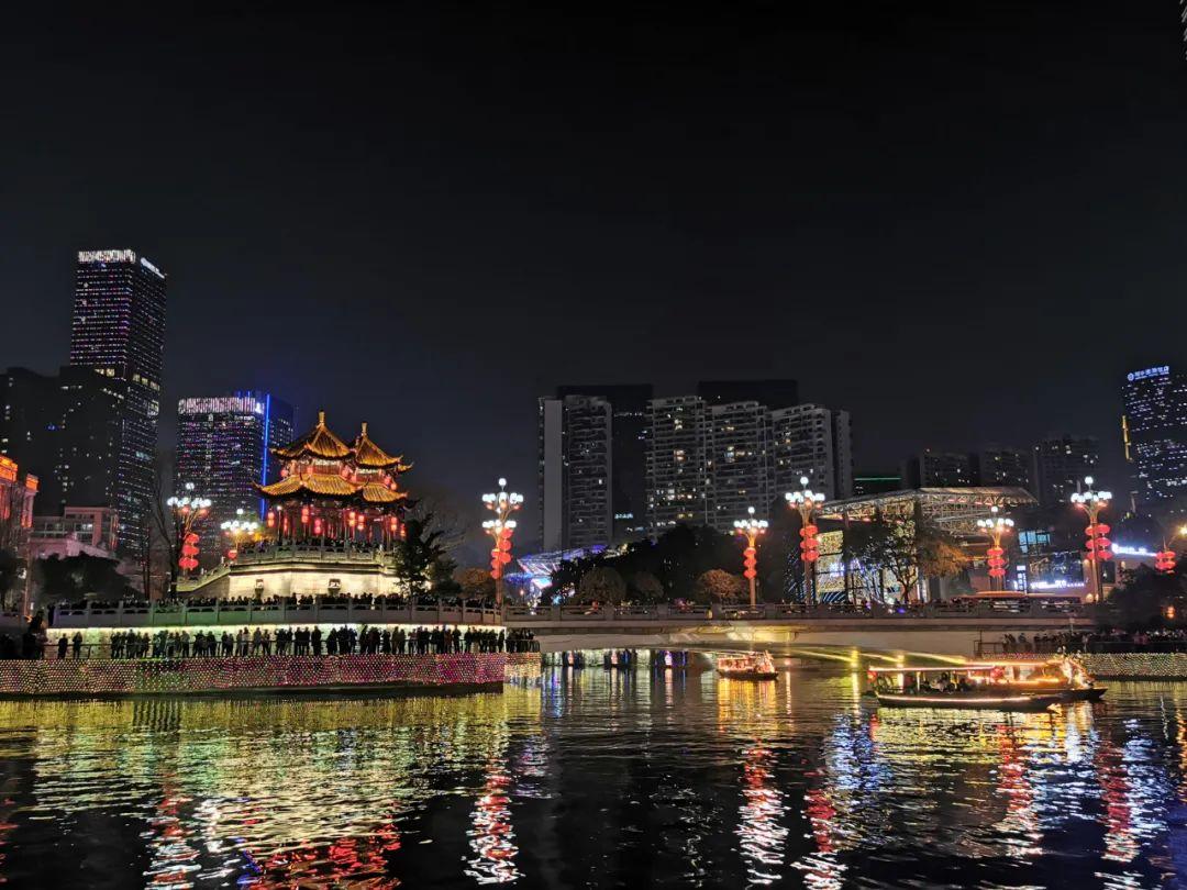 武侯邀您一起来看今晚的锦江夜景