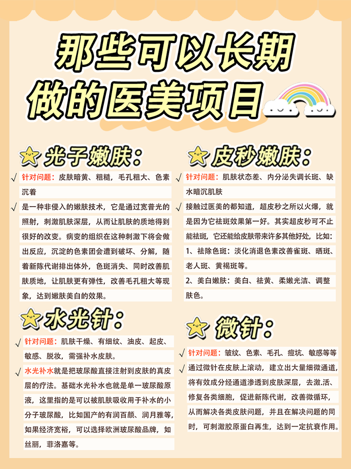想做医美的一定要看 哪些医美项目可长期做 知乎