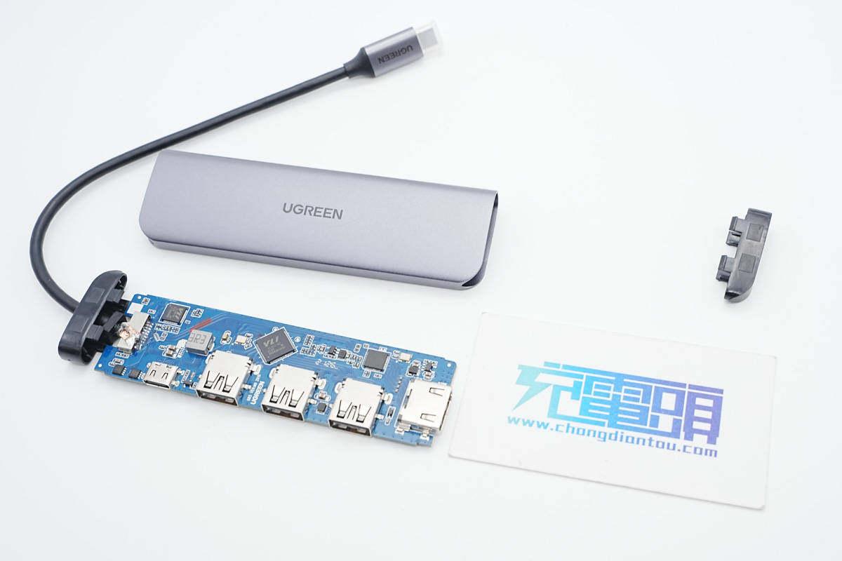 拆解报告:UGREEN绿联USB-C五合一转换器 - 知乎