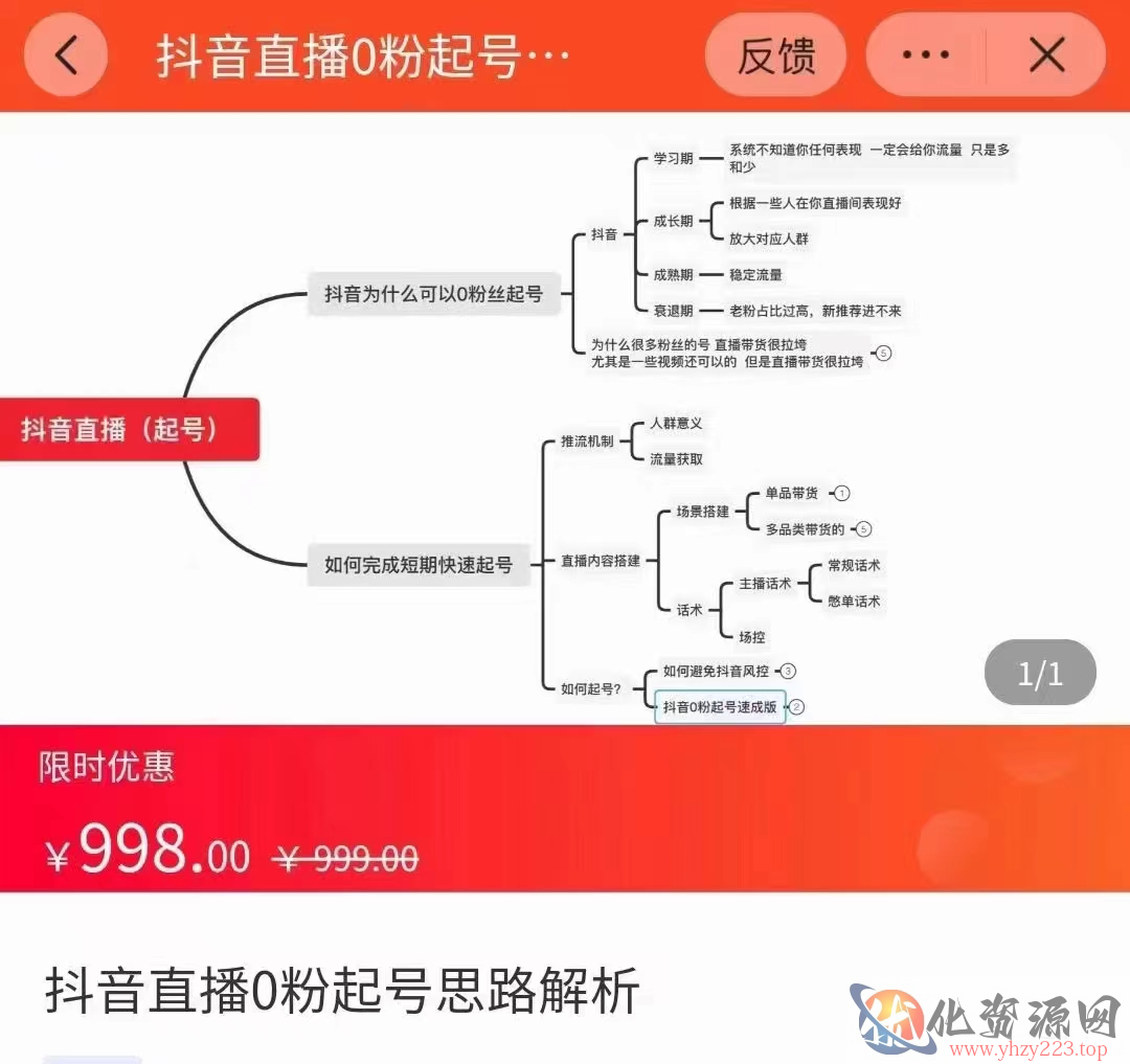 抖音直播0粉起号思路解析0粉快速起号逻辑（价值998元）插图