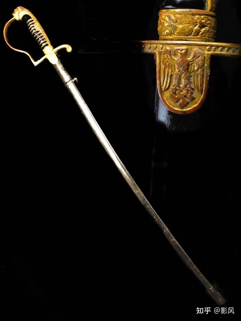 二战纳粹陆军军官宝石眼狮头礼仪长剑