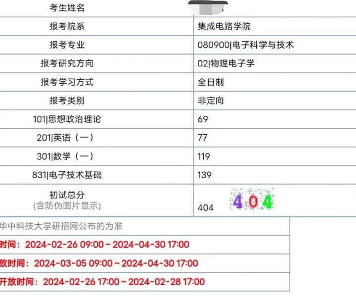 华中科技大学集成电路学院考研831