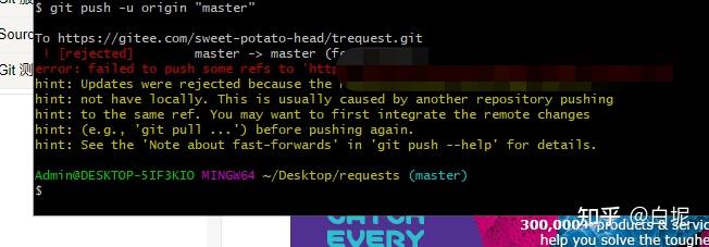git 报错:error: failed to push some refs to... error: failed to push some refs to git仓库合并 - 知乎
