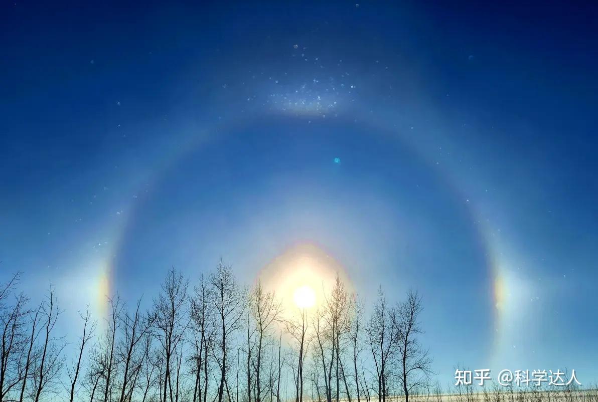 内蒙古额尔古纳出现彩色日晕,实为幻日景象!如何形成的? - 知乎
