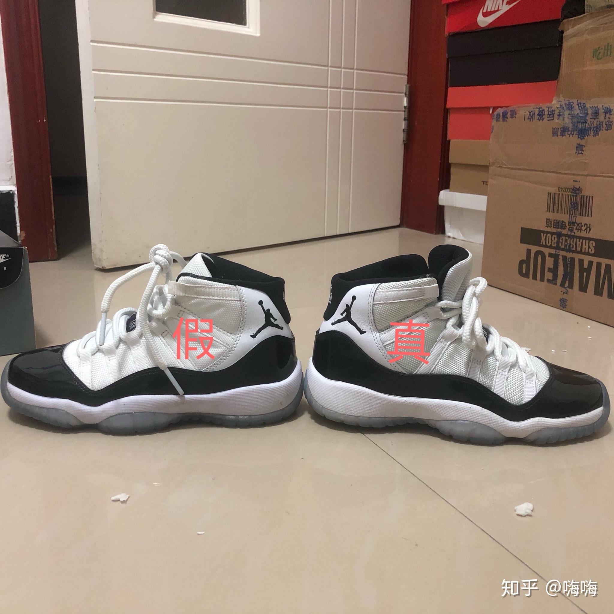 aj11gs女款康扣莆田与正品对比