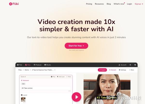 Fliki.ai的AI功能助你快速制作专业级影片，只需15秒 - 知乎