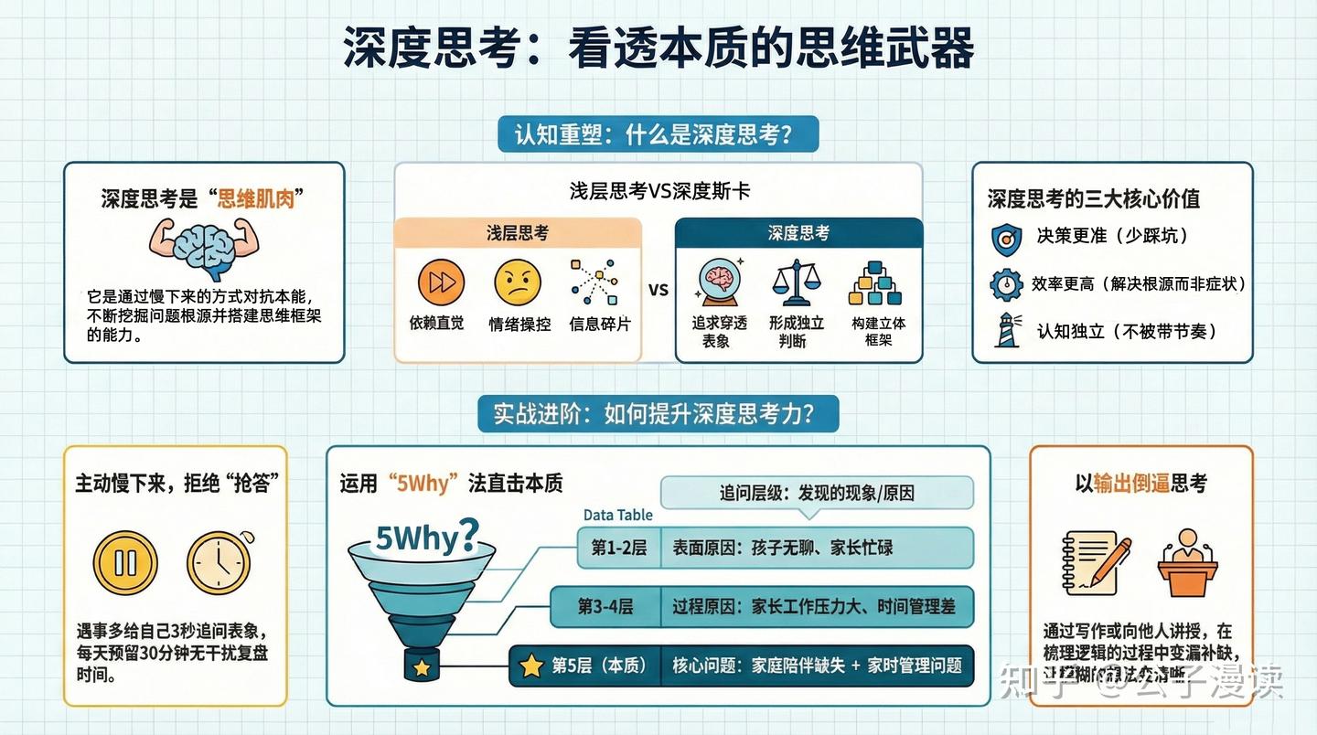 一眼看透问题本质的思维武器：深度思考 - 知乎