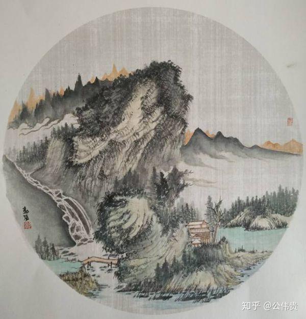 淄博知名山水画家郭强作品