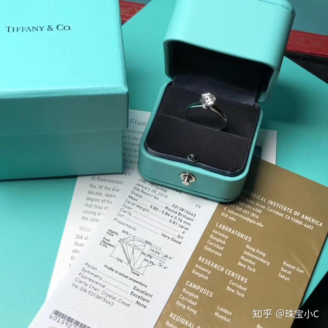 蒂芙尼钻戒6爪55份d色sl1净度大约多少钱