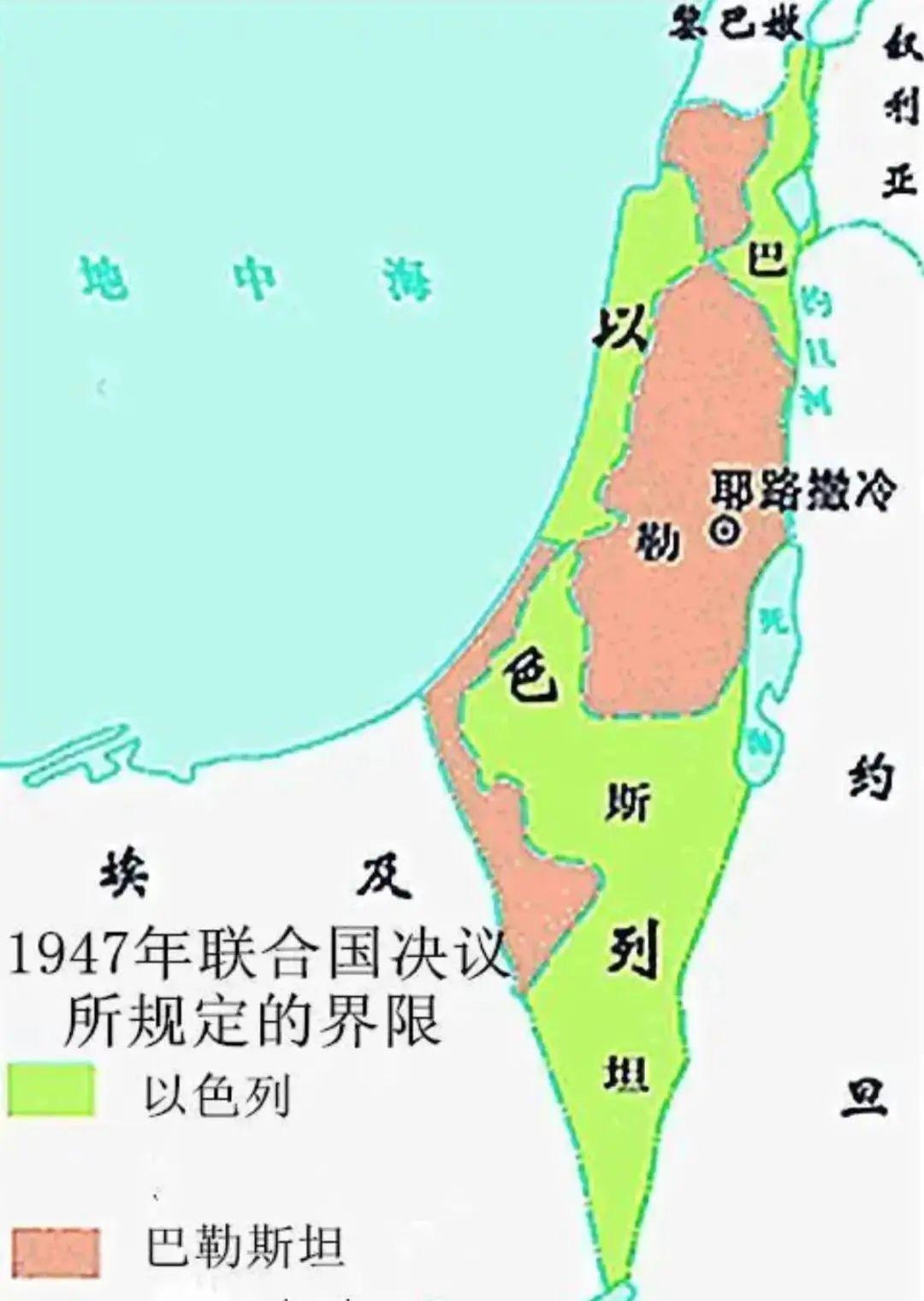 以色列和巴勒斯坦领土变化地图 - 知乎