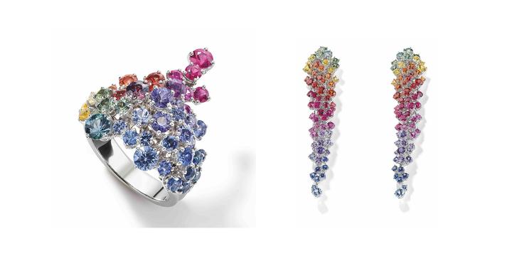 珠宝欣赏之德米亚尼damiani的mimosarainbow彩虹含羞草系列