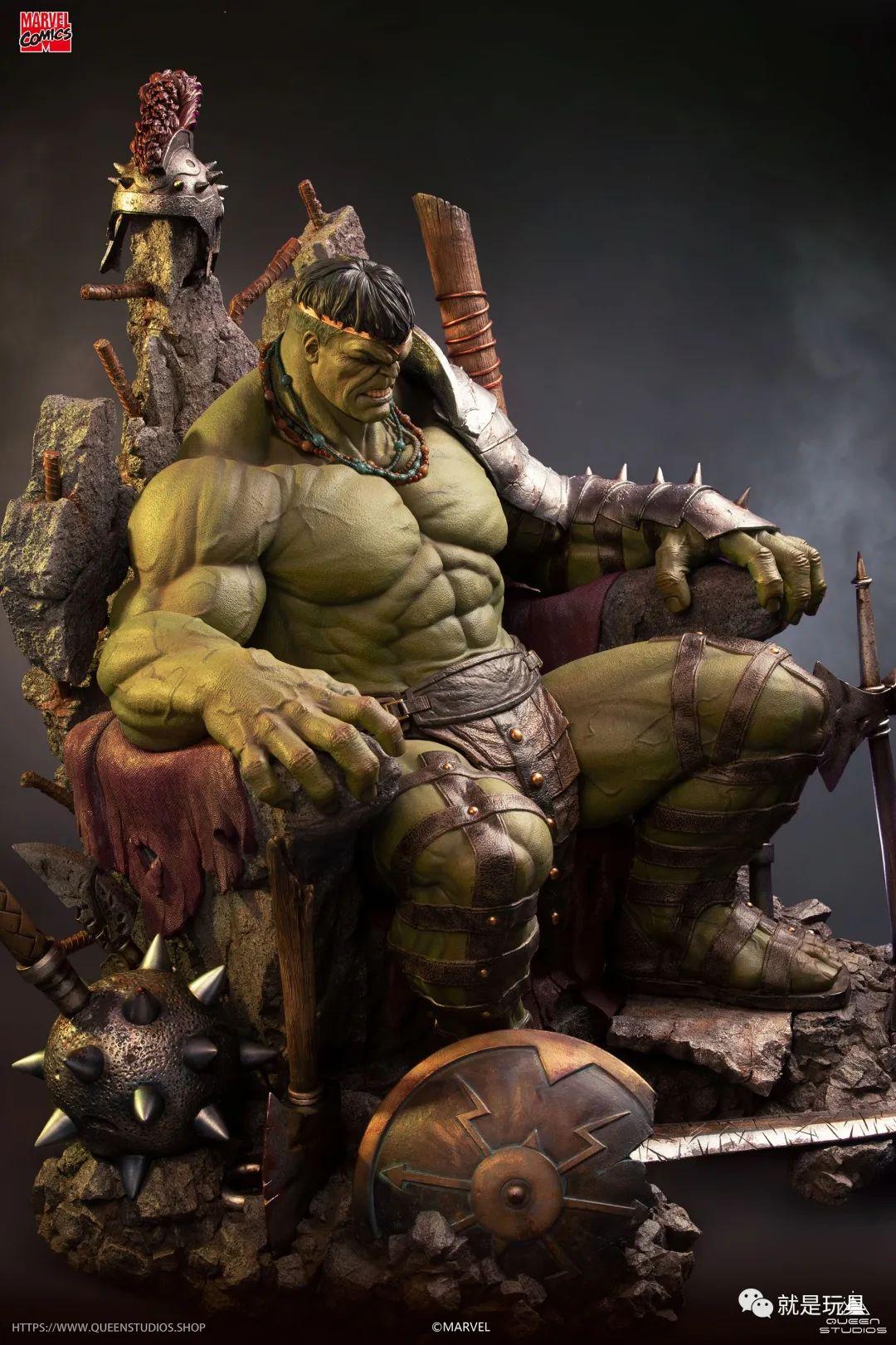 queenstudios绿殇王座浩克绿巨人最强形态的王者之姿