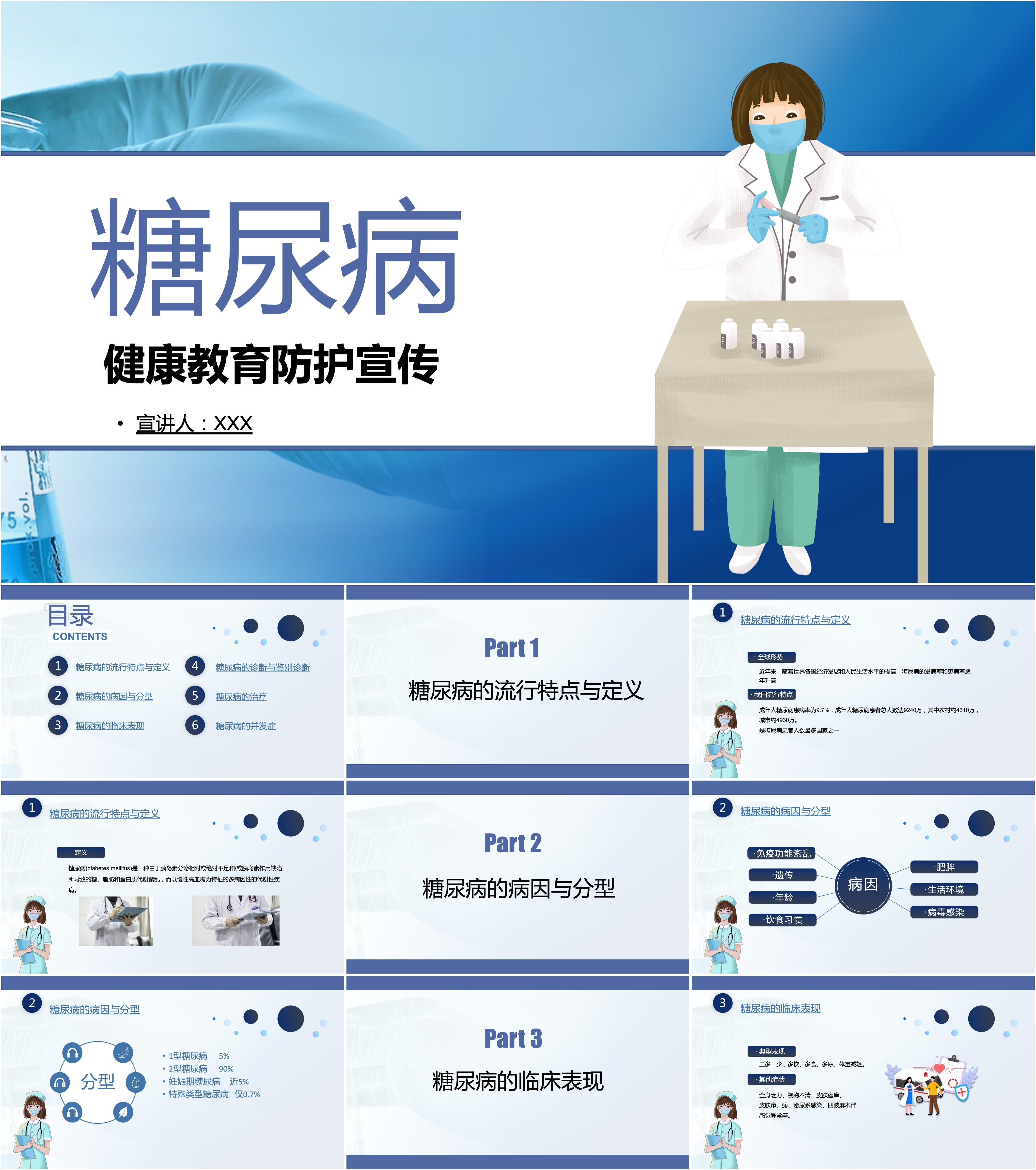最新23套高质量糖尿病综合知识ppt课件!