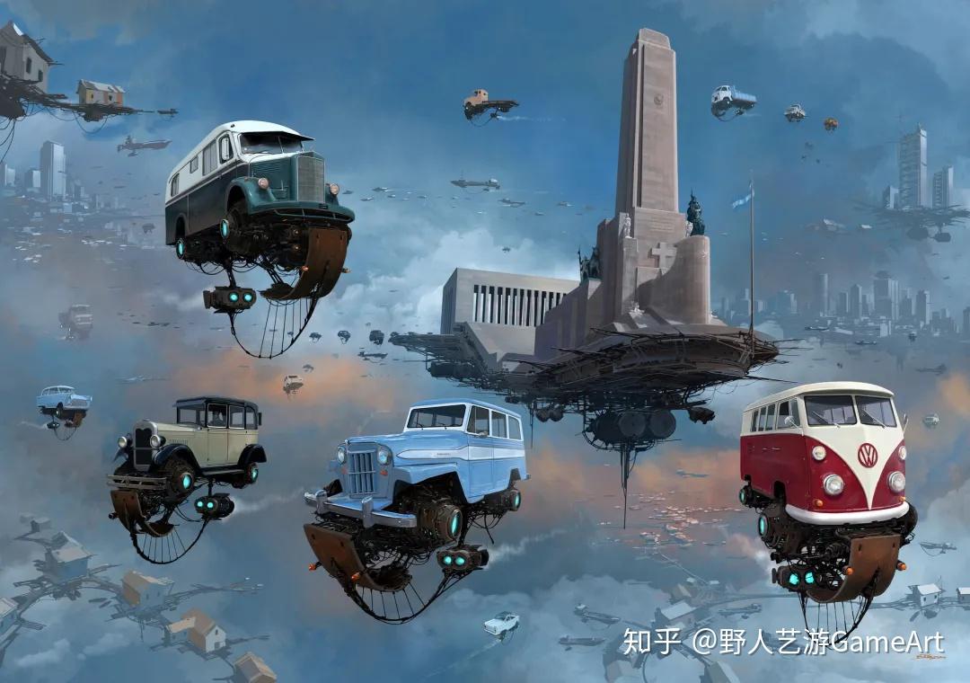 真正的柴油朋克!來自幻想藝術大師alejandro burdisio的宇宙城堡 - 知