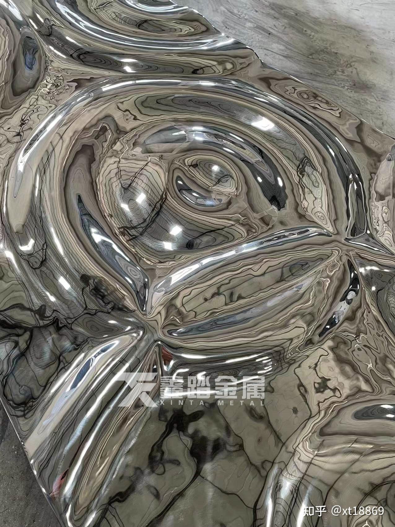 景觀意境小品雕塑擺件水滴漣漪造型不鏽鋼雕塑圖片