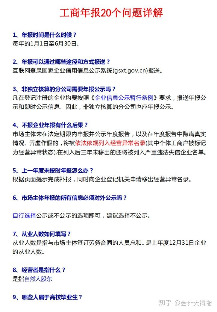 2026年工商年报倒计时!工商年报漏报一条,信用全毁!这几点工商申报一定要注意! - 知乎