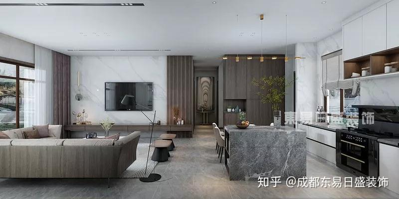 308㎡别墅现代简约装修,触动心灵深处的自然 - 知乎