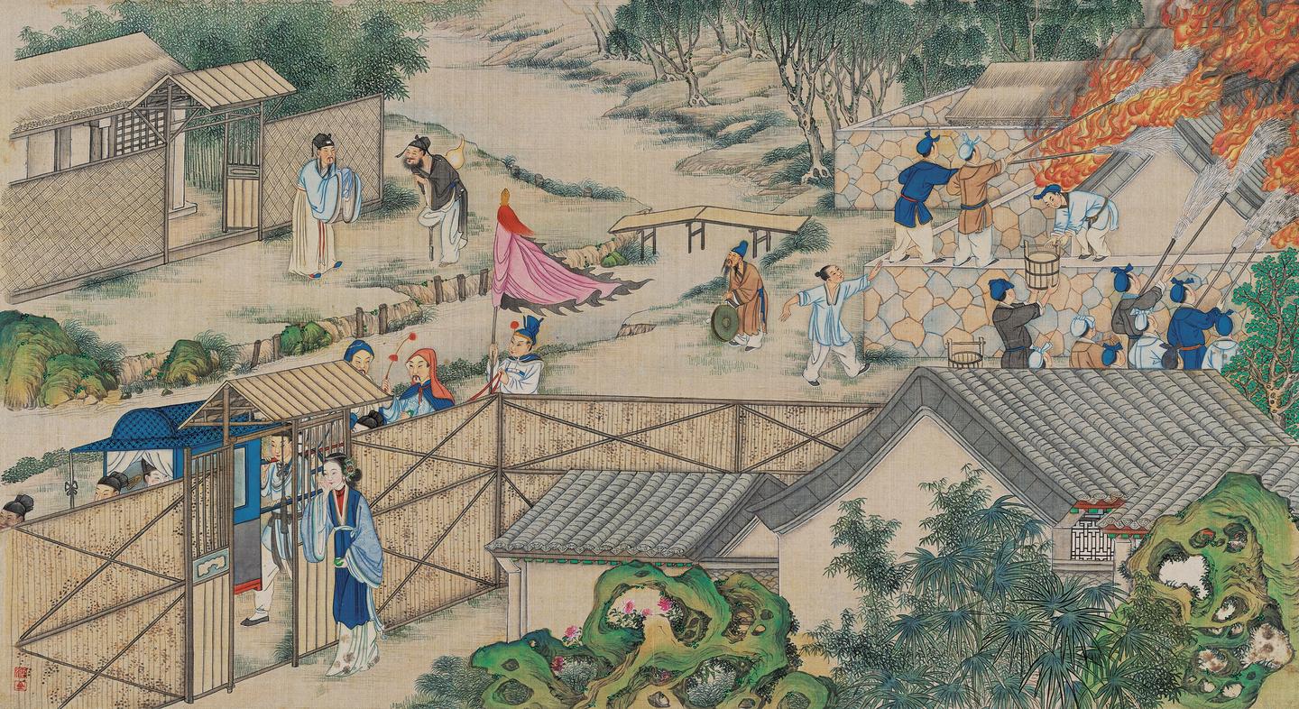 红楼梦》国宝古画：清代孙温彩绘册页230幅(1~43)【高清超大图】 - 知乎