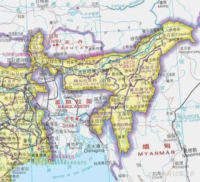 不丹的地理位置图片