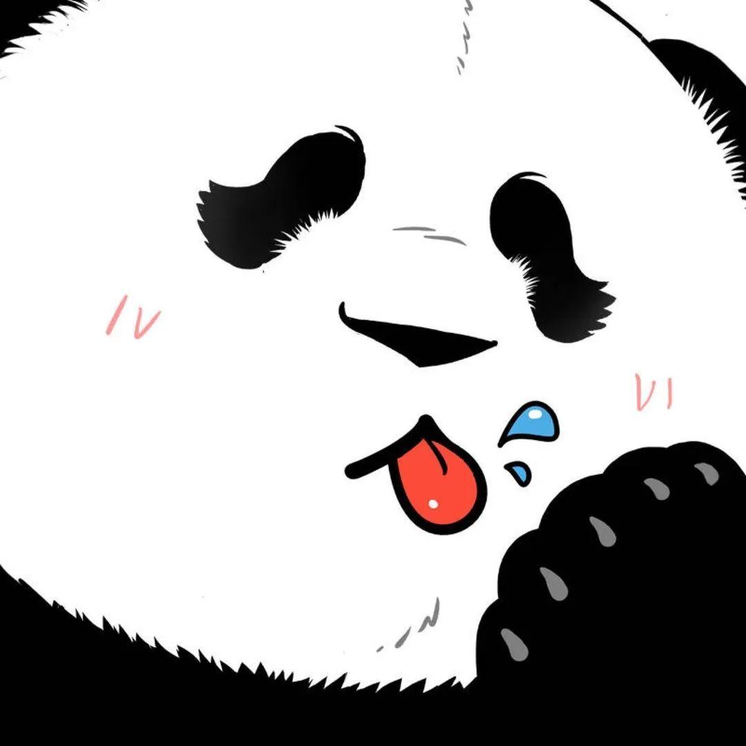 有没有可爱的憨憨的熊猫头像