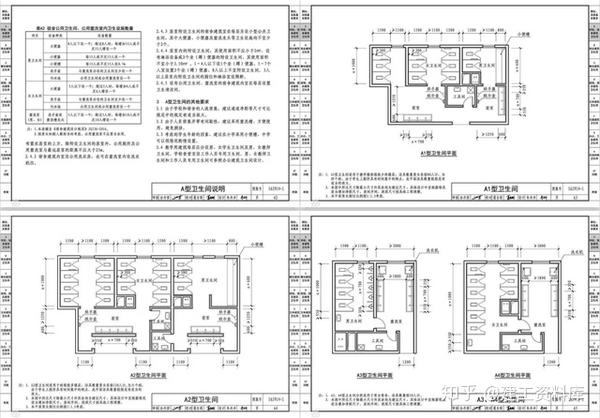 建筑专业施工图集:16J914-1公用建筑卫生间,高清电子版 - 知乎