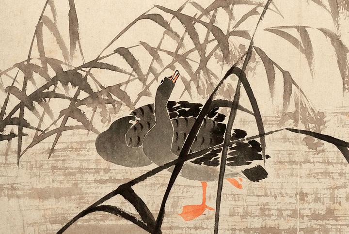 清边寿民芦雁图册十开