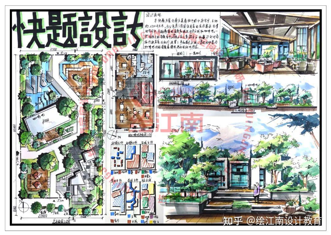 24考研快来看丨绘江南学长学姐优秀作业-环境艺术篇 - 知乎
