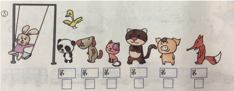 4,小结三,开心时刻跟老师做做小鸡操四,巩固练习(1)从右往左数出3个.