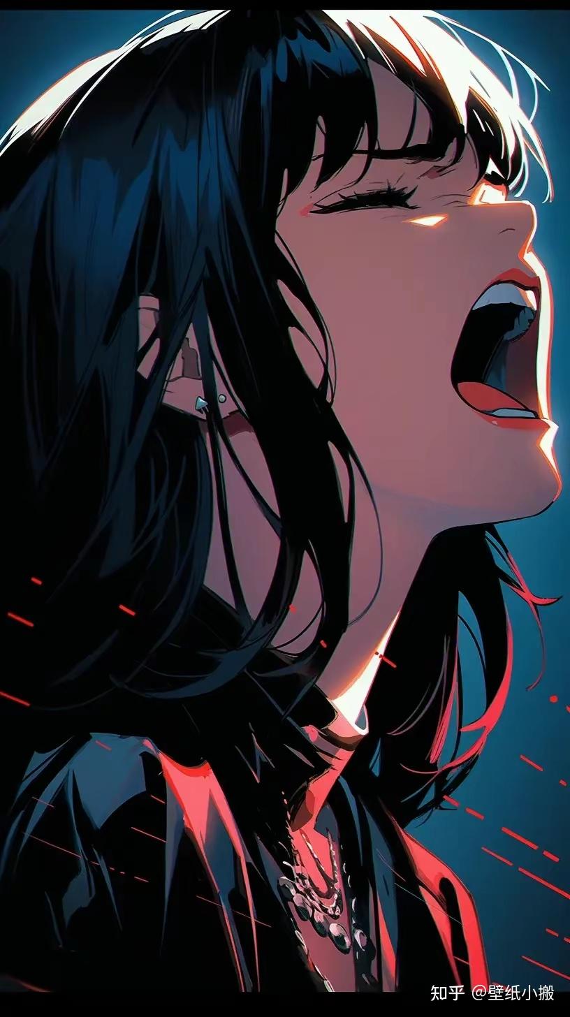 二次元动漫女生哭泣壁纸