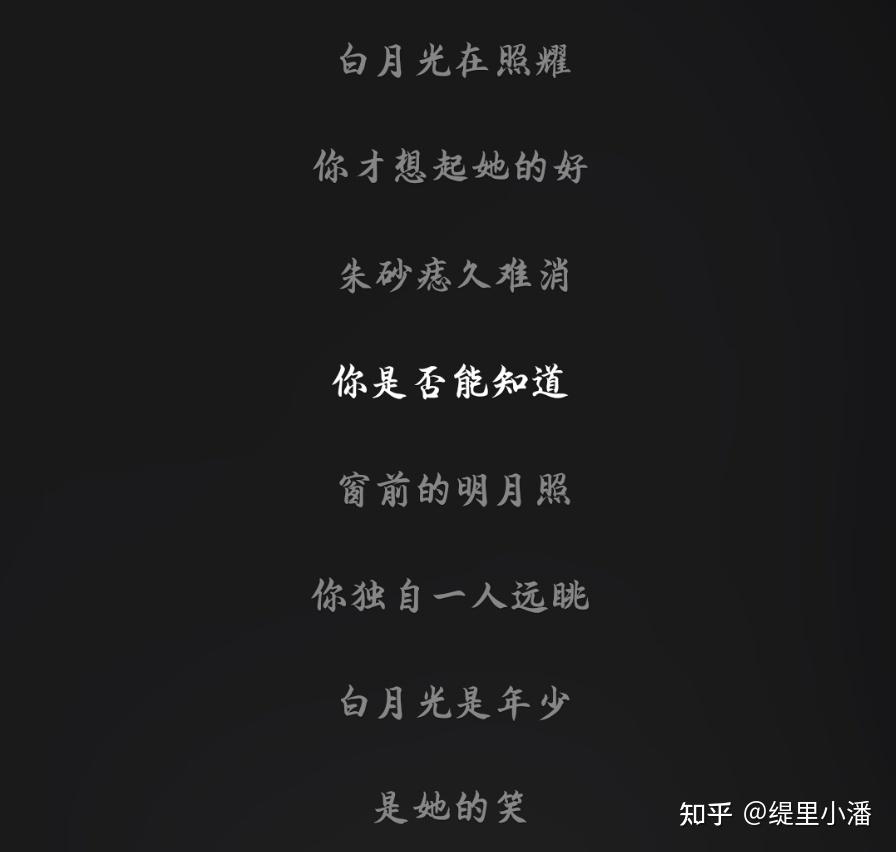 你如何看待白月光与朱砂痣这首歌