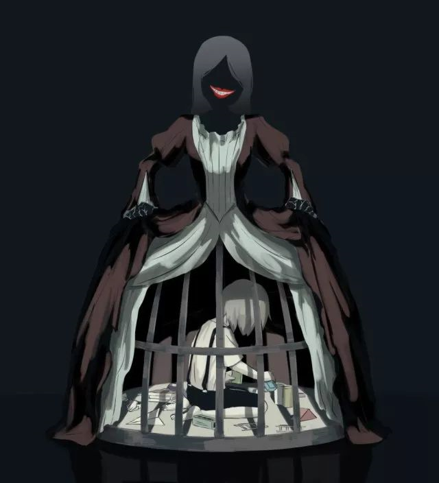 黑暗预警史上最丧插画负能量爆棚细思极恐你能坚持看到第几张