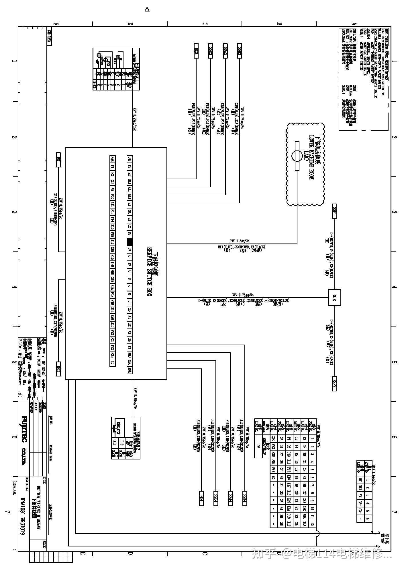 富士达电梯电气原理图图片