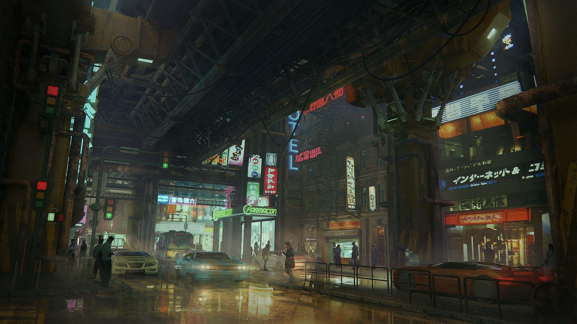 可以分享一下赛博朋克风格的壁纸嘛