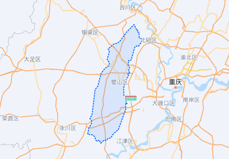 重庆璧山地图2020年版图片