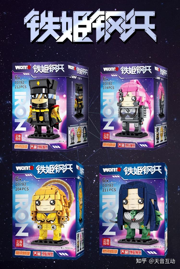 玩具案例丨沃马积木&腾讯动漫人气ip《铁姬钢兵》系列震撼上市!
