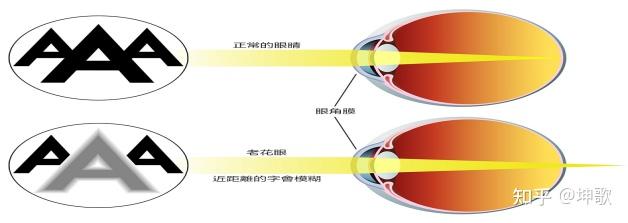 老花镜成像原理图图片