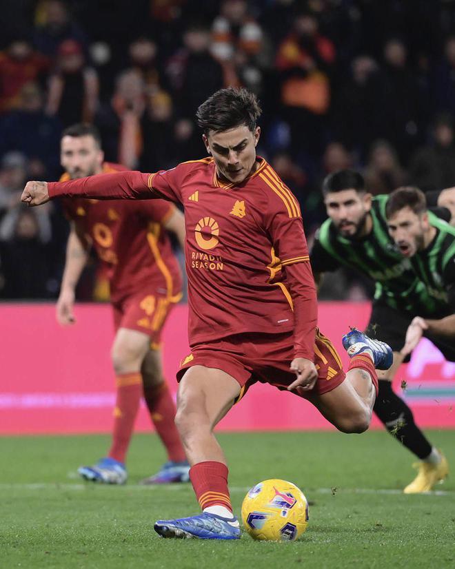 意甲罗马2:1逆转萨索洛 迪巴拉建功