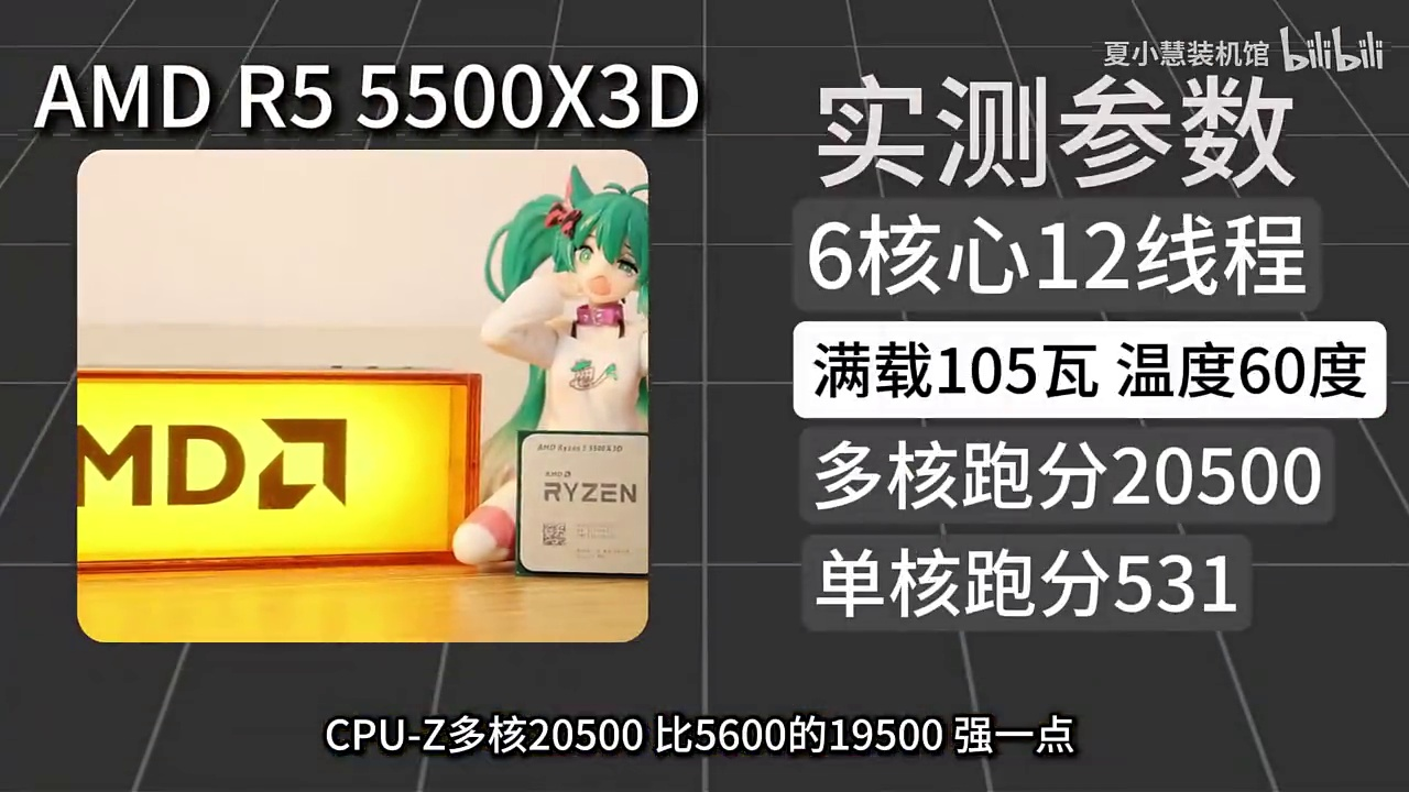 【首发测评】5500X3D首发到货 评测 搭配价格5199元