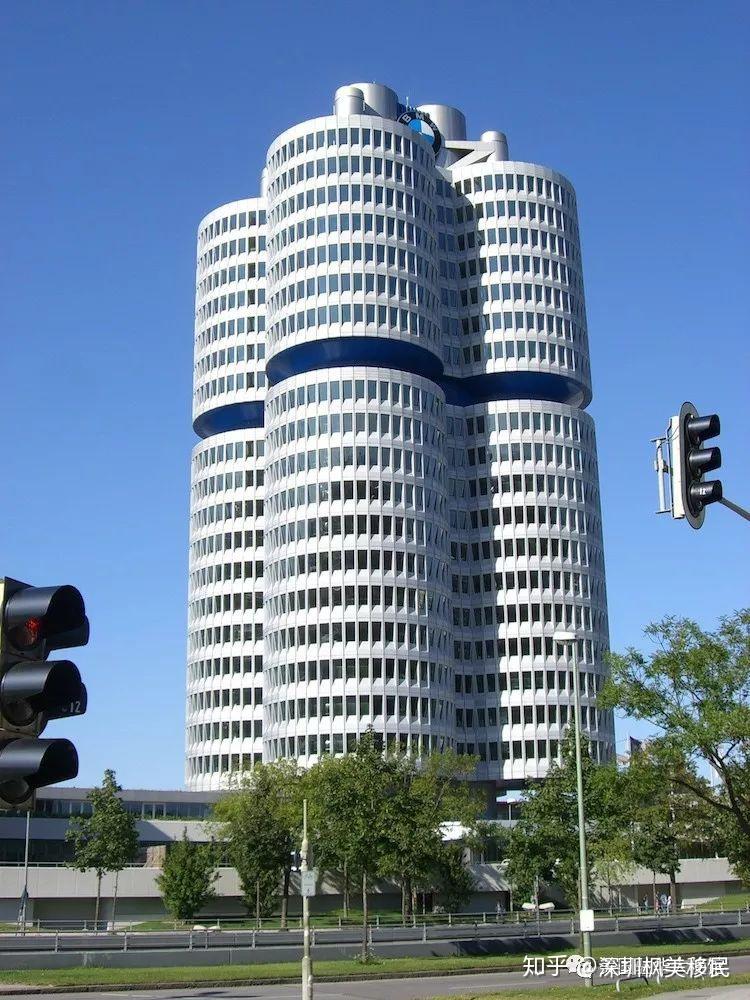 bmw位于德国巴伐利亚州慕尼黑的总部大楼宝马汽车在打入中国之前,除了
