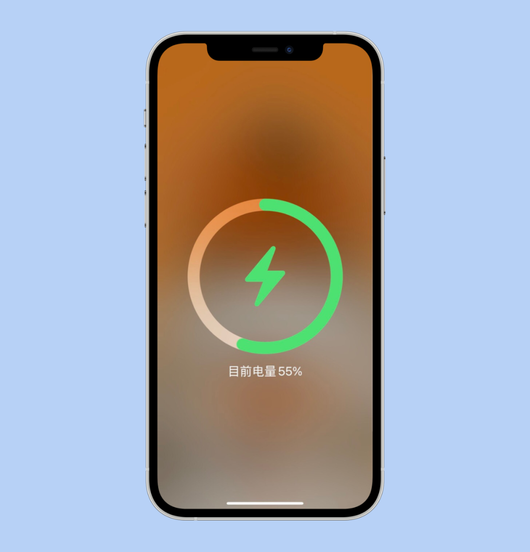 iphone锁屏充电动画图片