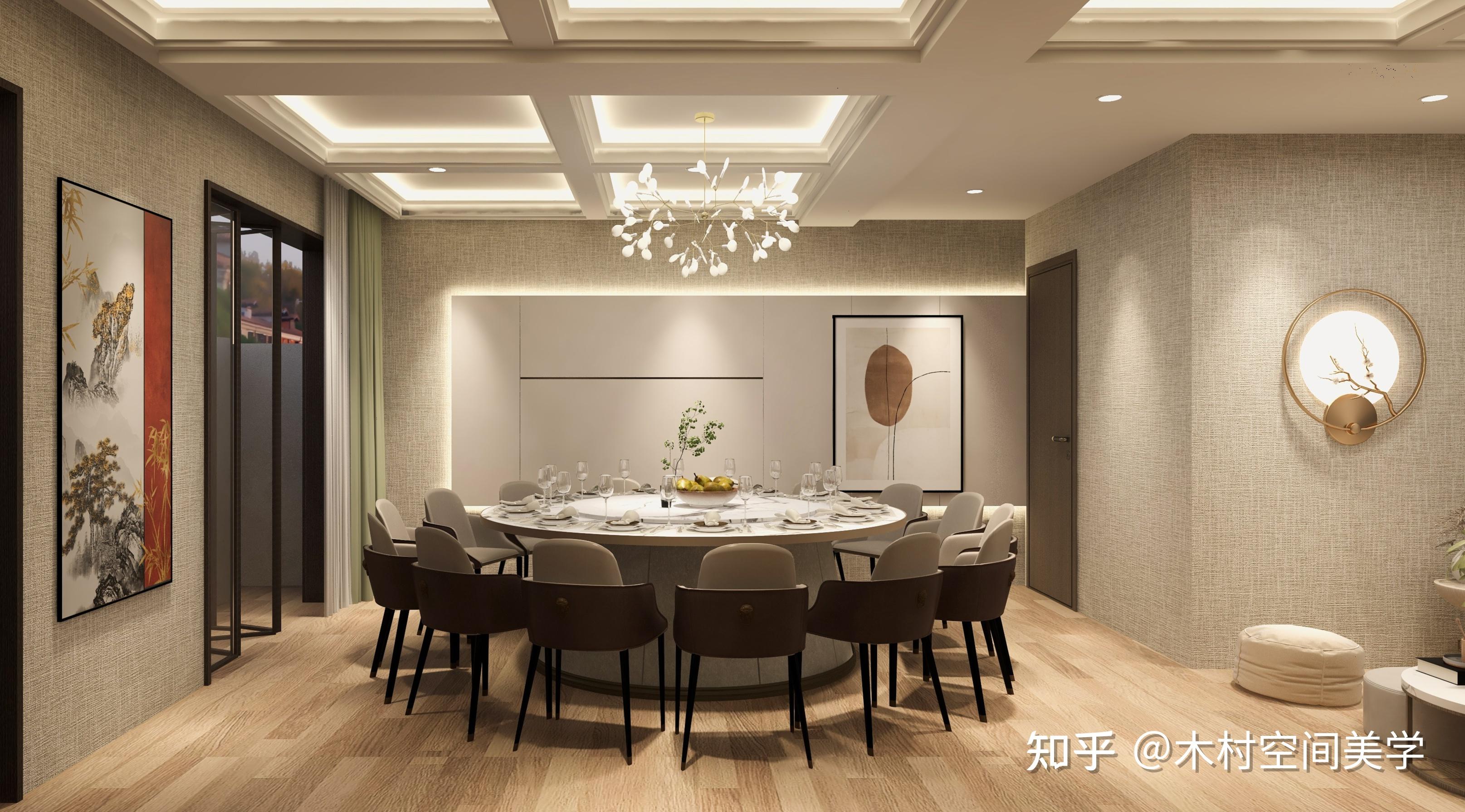 传统东方气质和当代之美的现代新中式餐厅设计 - 知乎
