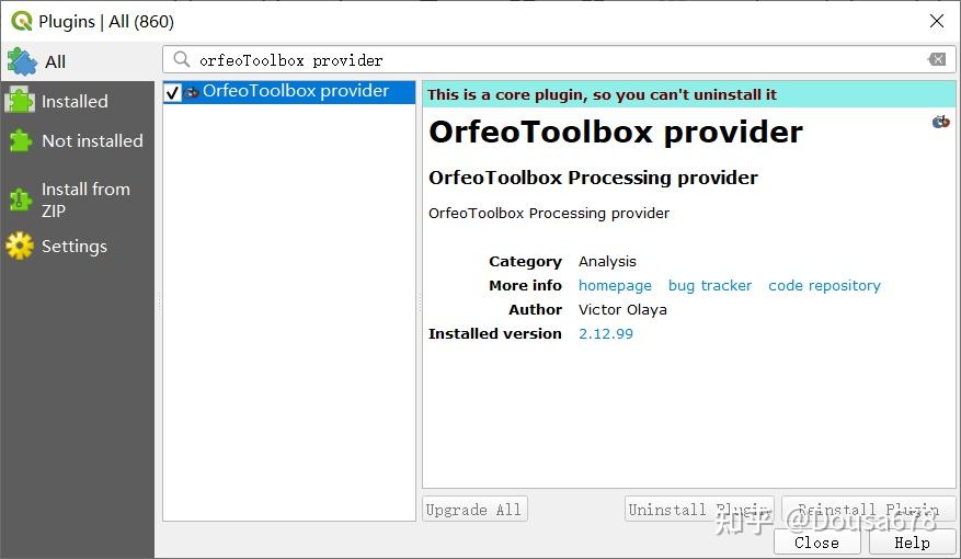 QGIS配置Orfeo ToolBox（OTB）较新版本 知乎